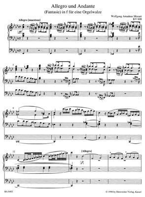 Wolfgang Amadeus Mozart: Works For Organ: (Arr. C. Albrecht): Orgue