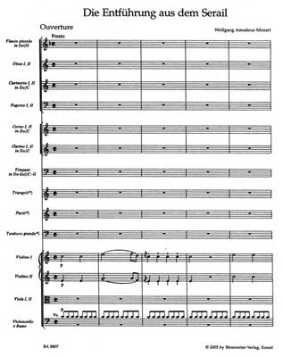 Wolfgang Amadeus Mozart: Die Entführung Aus Dem Serail Overture: Orchestre Symphonique