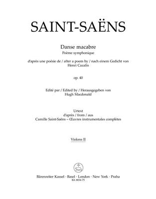 Camille Saint-Saëns: Danse macabre Op. 40 - Violin II: Orchestre et Solo