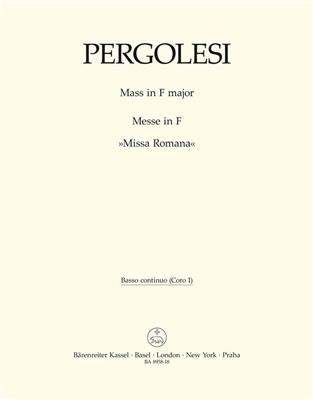 Giovanni Battista Pergolesi: Mass in F major - Missa Romana: Chœur Mixte et Ensemble