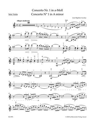 Jean-Baptiste Accolay: Concerto No 1A minor: Violon et Accomp.