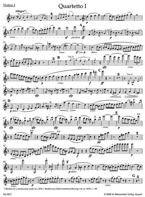 Ludwig van Beethoven: String Quartets Op. 59 Parts: Quatuor à Cordes