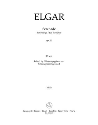 Edward Elgar: Serenade: Orchestre à Cordes et Solo