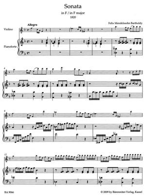 Felix Mendelssohn Bartholdy: Sonaten: Violon et Accomp.