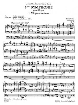 Louis Vierne: Symphonie 3 Op.28: Orgue