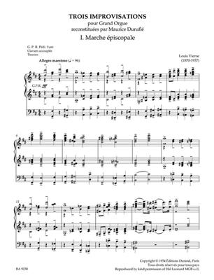 Louis Vierne: Improvisations (1928): Orgue
