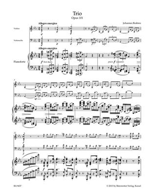 Johannes Brahms: Piano Trio In C Minor, Op.101: Trio pour Pianos