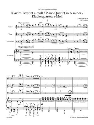 Josef Suk: Piano Quartet In A Minor: Quatuor pour Pianos