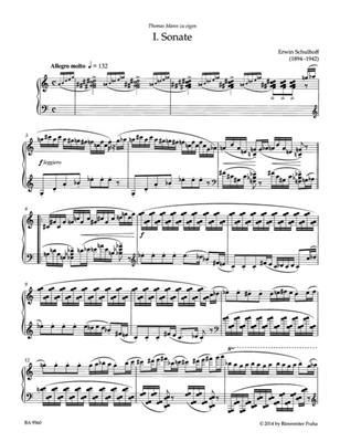 Erwin Schulhoff: Sonaten N 1-3: Solo de Piano