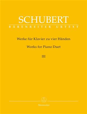Franz Schubert: Works For Piano Duet, Volume 3: Piano Quatre Mains