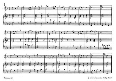 Georg Philipp Telemann: Selected Minuets: Flûte à Bec
