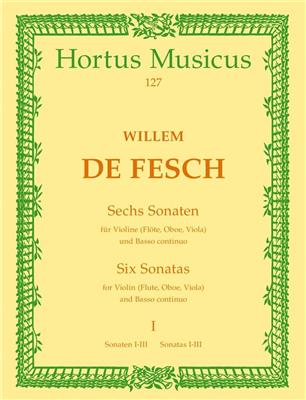 Willem de Fesch: Six Sonatas for Violin: Violon et Accomp.