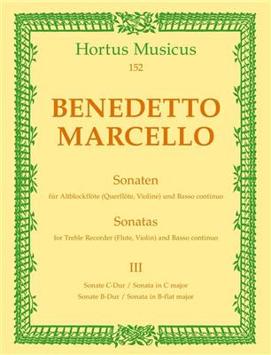 Benedetto Marcello: Sonaten 3 C Bes Op.2: Flûte à Bec