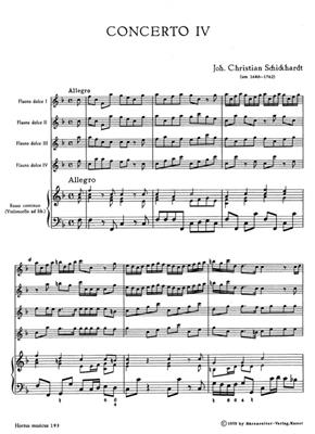 Johann Christian Schickhardt: Concerten 2 F/E/C: Flûte à Bec (Ensemble)