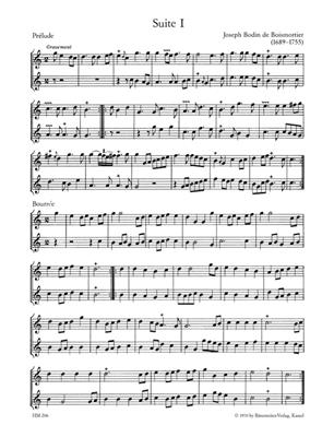 Joseph Bodin de Boismortier: Sechs kleine Suiten - Six Little Suites Op. 27: Flûte à Bec Ténor