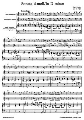 Zwei Triosonaten für zwei Altblockflöten/BC: Flûte à Bec Alto