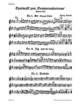 Henry Purcell: Spielmusik zum Sommernachtstraum. Bd 2 (Nr. 1 -9): Cordes (Ensemble)