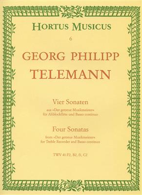 Georg Philipp Telemann: Four Sonatas: Flûte à Bec