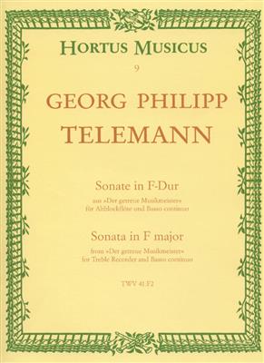 Georg Philipp Telemann: Sonata In F: Flûte à Bec