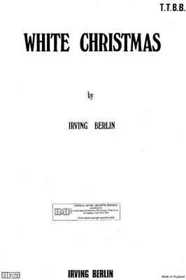 Irving Berlin: White Christmas: Voix Basses et Piano/Orgue