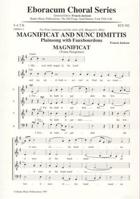 Francis Jackson: Magnificat & Nunc Dimittis: Chœur Mixte et Accomp.