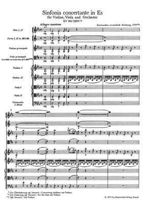 Wolfgang Amadeus Mozart: Sinfonia concertante in E-flat major K.364: Orchestre et Solo