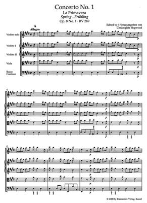 Antonio Vivaldi: The Four Seasons (Study Score): Orchestre à Cordes