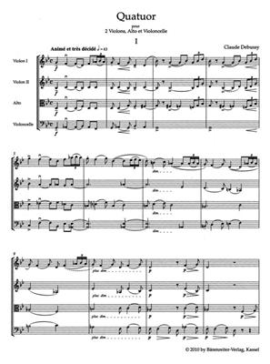Claude Debussy: String Quartet - Study Score: Quatuor à Cordes