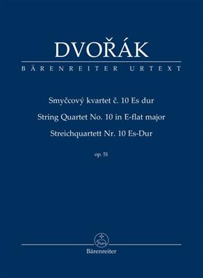 Antonín Dvořák: String Quartet No.10 in E-flat Major Op.51 Score: (Arr. Hartmut Schick): Quatuor à Cordes
