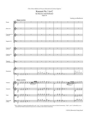 Ludwig van Beethoven: The Five Piano Concertos - Study Scores: Orchestre et Solo