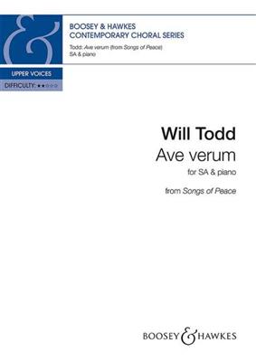Will Todd: Ave Verum: Voix Hautes et Piano/Orgue