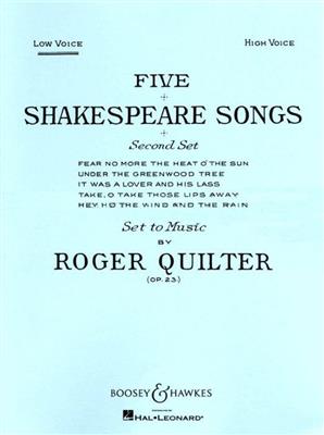 Roger Quilter: 5 Shakespeare Songs op. 23: Chant et Piano
