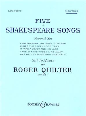 Roger Quilter: 5 Shakespeare Songs op. 23: Chant et Piano