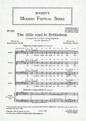 Michael Head: The little road to Bethlehem: Voix Basses et Accomp.