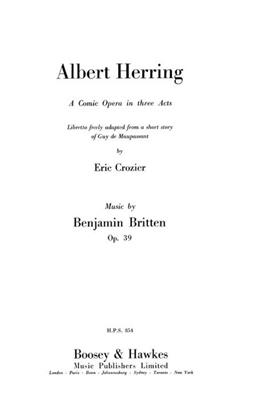 Benjamin Britten: Albert Herring Op.39: Chœur Mixte et Ensemble