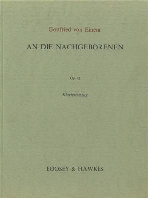 Gottfried von Einem: An die Nachgeborenen op. 42: Chœur Mixte et Ensemble