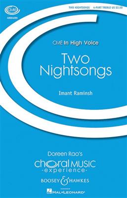 Imant Raminsh: Two Nightsongs: Voix Hautes et Piano/Orgue