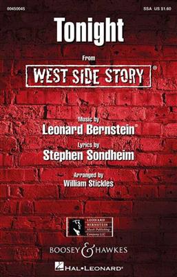 Leonard Bernstein: Tonight: (Arr. William Stickles): Voix Hautes et Piano/Orgue