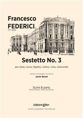 Francesco Federici: Sesteto No 3: Ensemble de Chambre