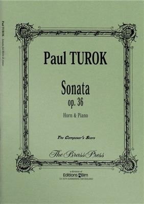 Paul Turok: Sonata: Cor Français et Accomp.