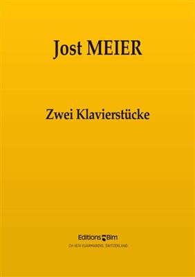 Jost Meier: 2 Klavierstücke: Solo de Piano