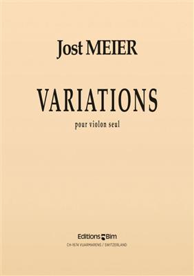 Jost Meier: Variations: Solo pour Violons
