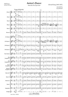 Edvard Grieg: Anitra's Dance: (Arr. Gary Bricault): Orchestre d'Harmonie