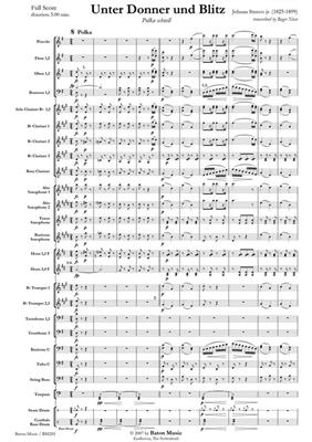 Johann Strauss Jr.: Unter Donner und Blitz - polka schnell: (Arr. Roger Niese): Orchestre d'Harmonie