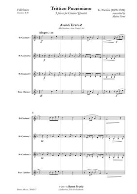 Giacomo Puccini: Trittico Pucciniani: (Arr. Matteo Firmi): Clarinettes (Ensemble)