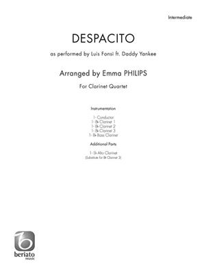 Luis Fonsi: Despacito: (Arr. Emma Philips): Clarinettes (Ensemble)