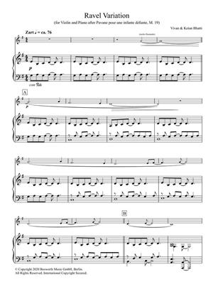 Vivan Bhatti: Ravel Variation: Violon et Accomp.