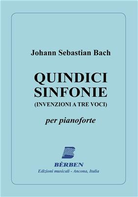 Johann Sebastian Bach: 15 Sinfonie: Solo de Piano