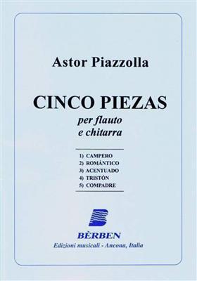 Astor Piazzolla: Cinco Piezas: Flûte Traversière et Accomp.