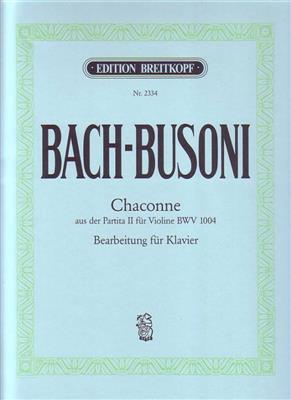 Johann Sebastian Bach: Chaconne From The Partita II BWV 1004 For Piano: Solo de Piano